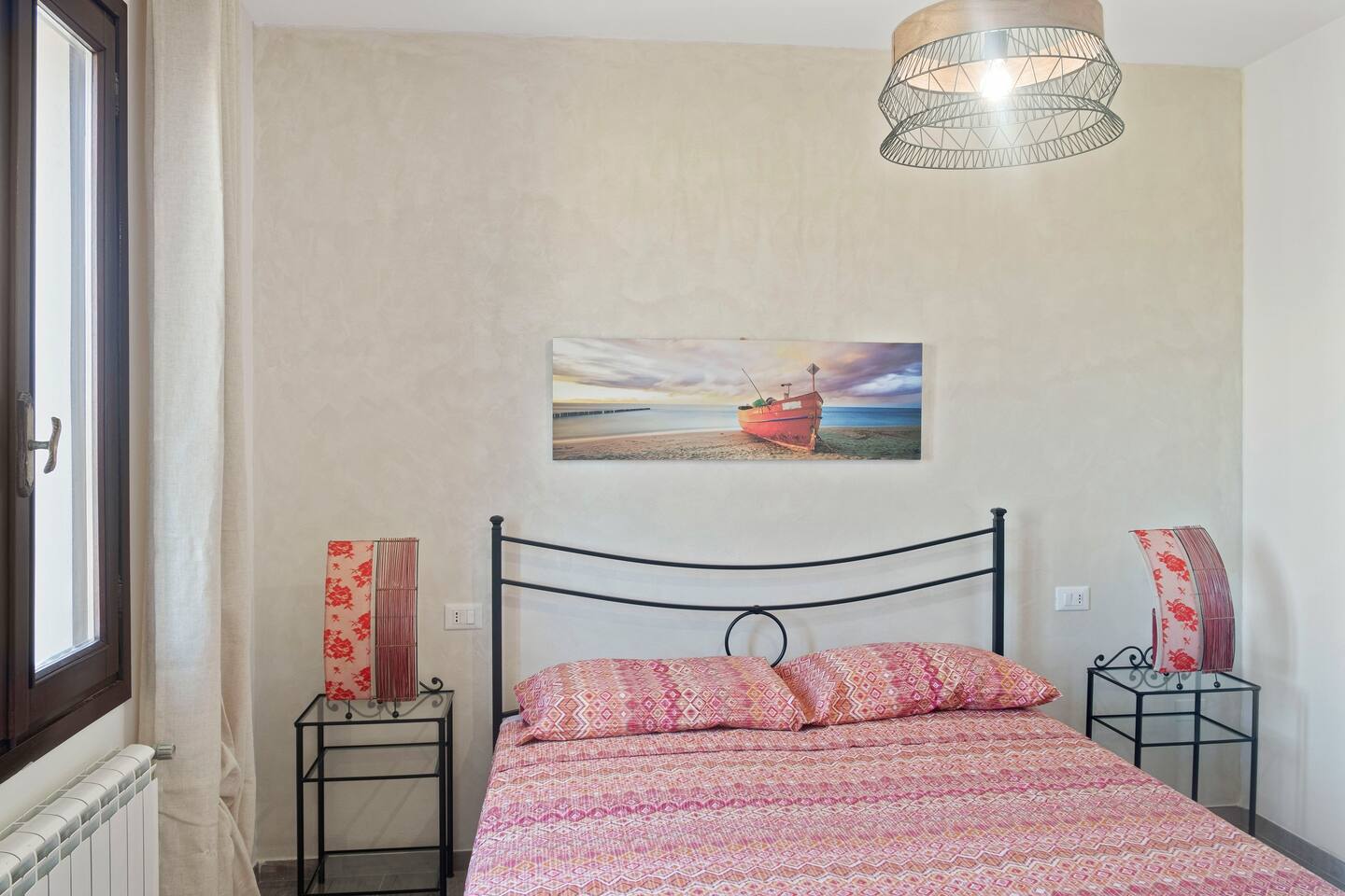 Manželská ložnice apartmánu Appartamento da Sauro